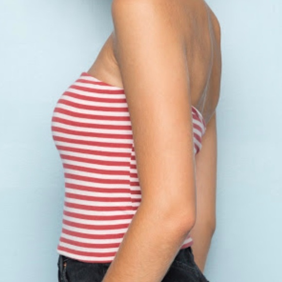 Brandy Melville Red & White tube top - Picture 2 of 4